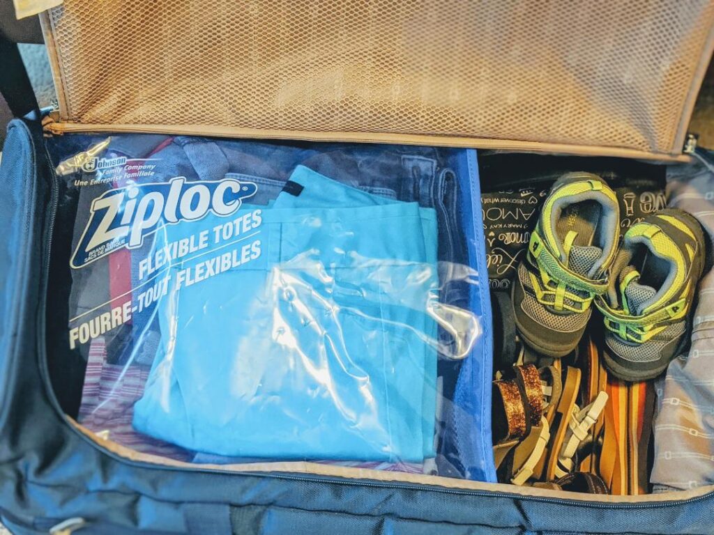 Using Ziploc Bags as Packing Cubes? 