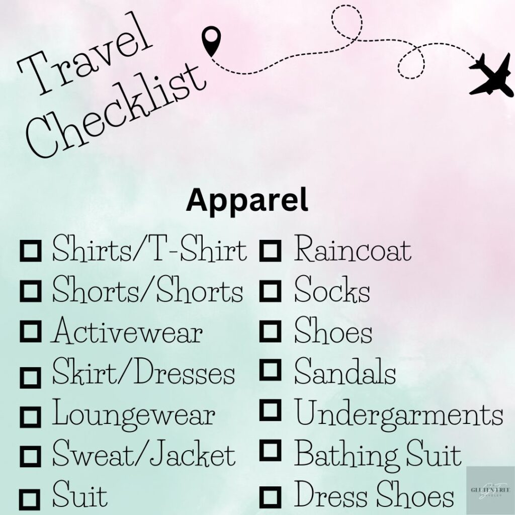 Apparel Checklist