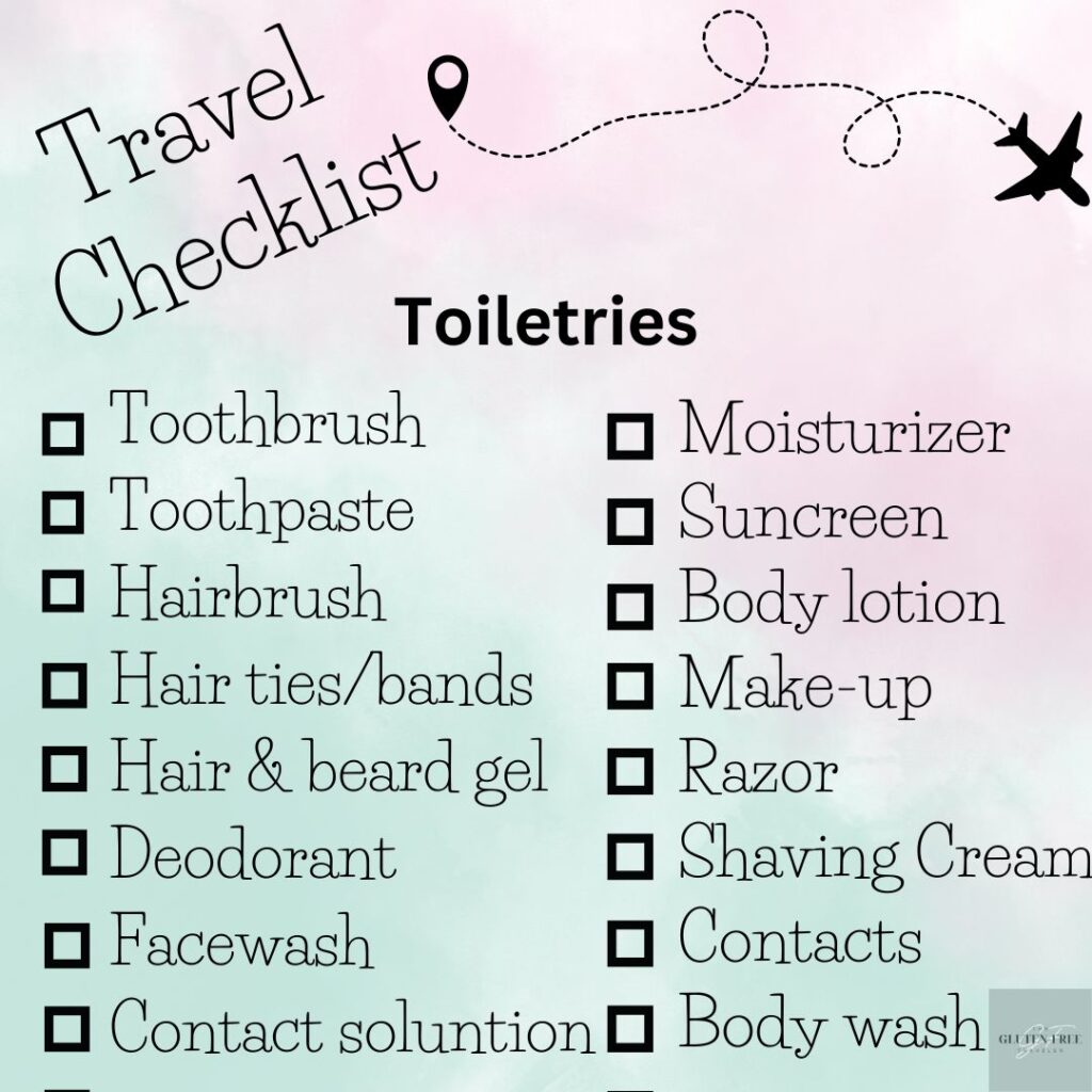 Toiletries Checklist